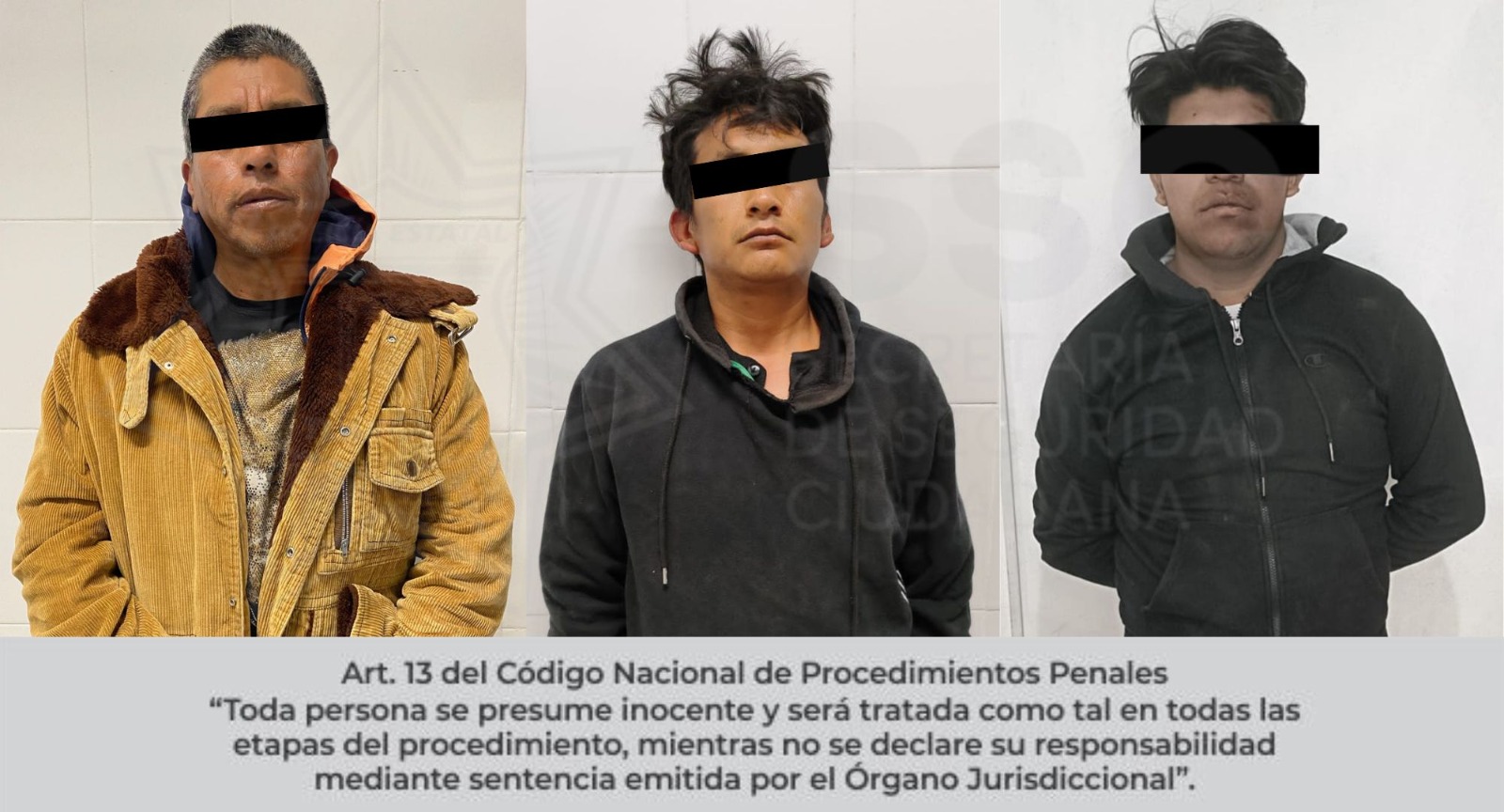 Aseguran SSC y Marina a tres masculinos con escopeta y réplicas de arma